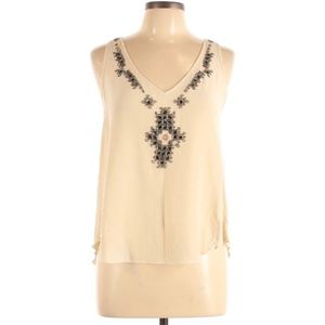 Anthropologie Tiny Beaded Tank Top